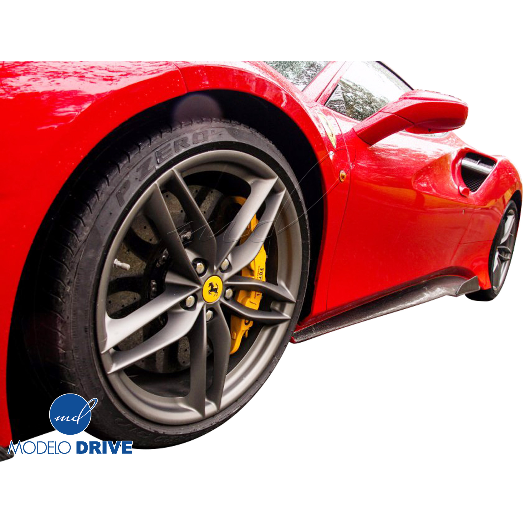 ModeloDrive Partial Carbon Fiber MDES Side Skirts > Ferrari 488 GTB F142M 2016-2019 - Image 4