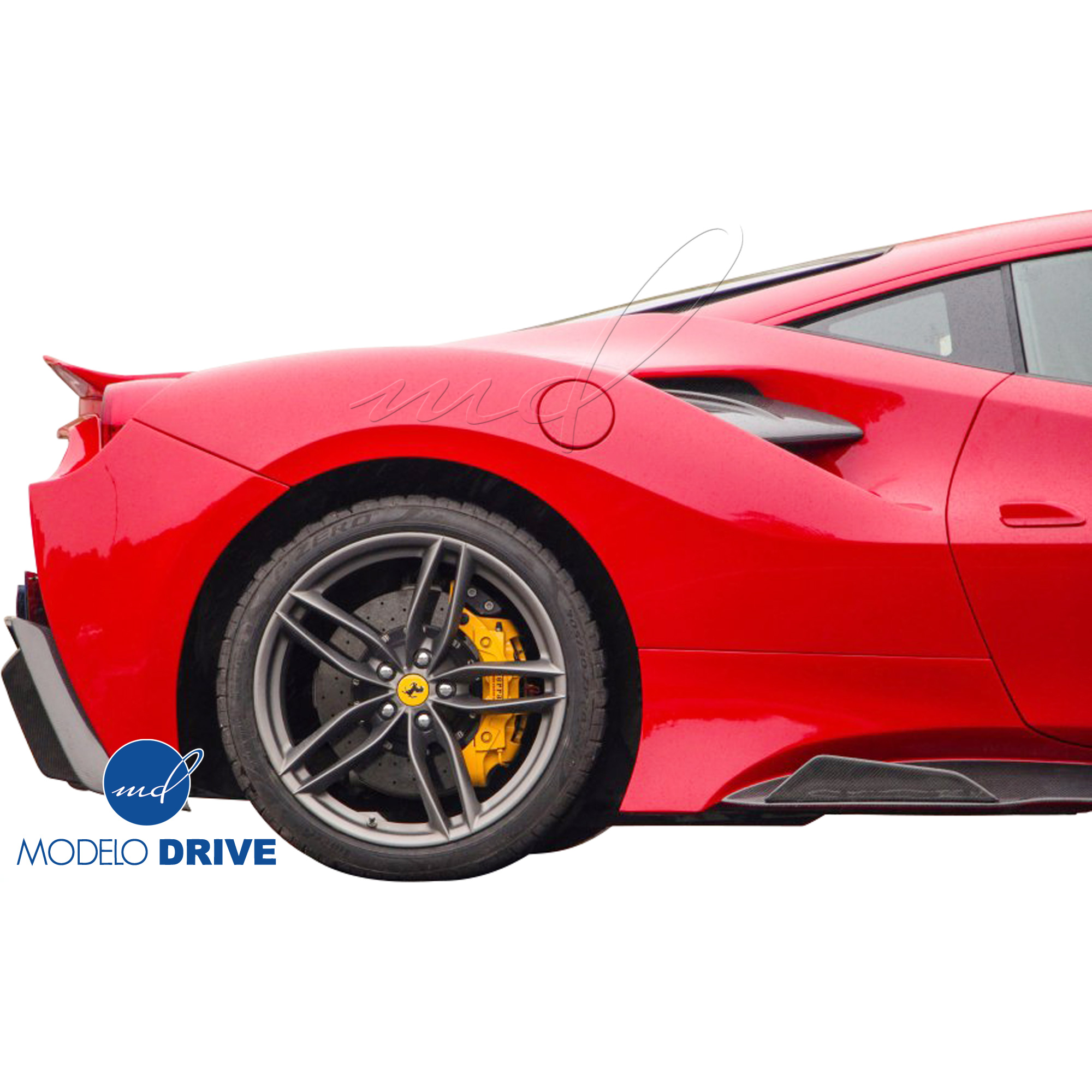 ModeloDrive Partial Carbon Fiber MDES Side Skirts > Ferrari 488 GTB F142M 2016-2019 - Image 9