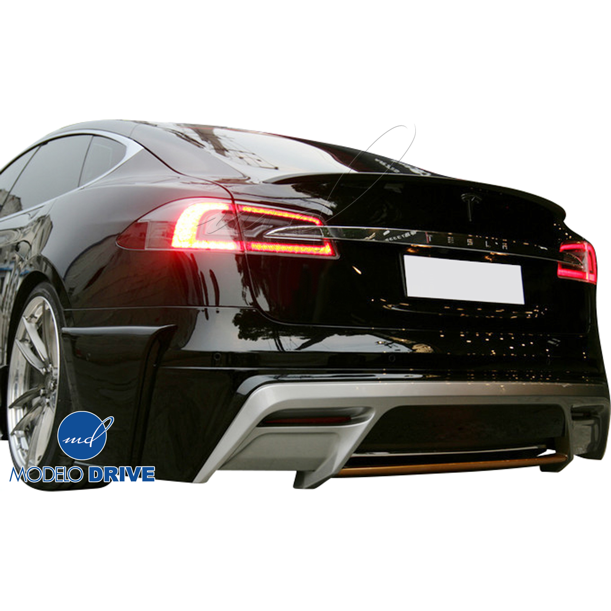 ModeloDrive FRP KKR Rear Lip Valance > Tesla Model S 2012-2015 - Image 6
