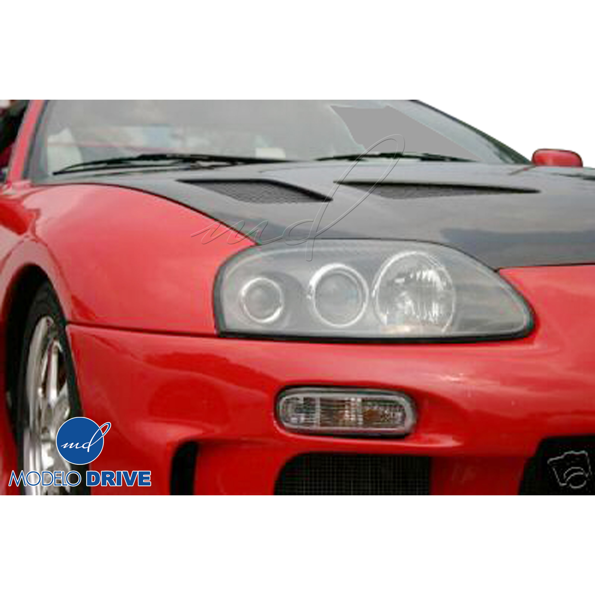 ModeloDrive Carbon Fiber TRDE Hood > Toyota Supra (JZA80) 1993-1998 - Image 11