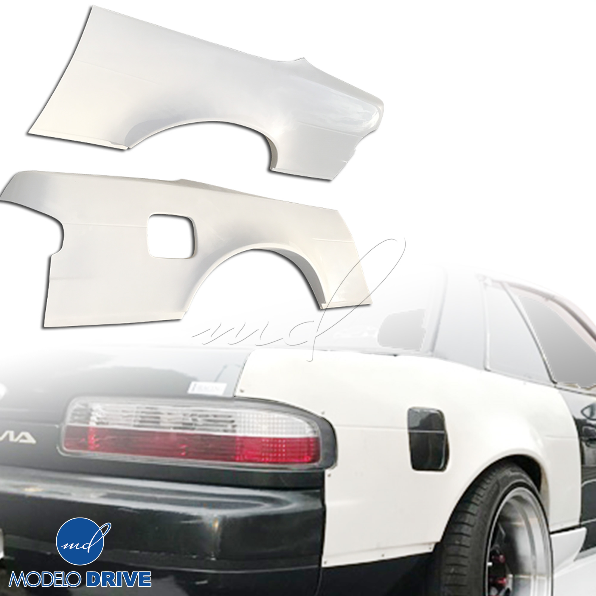 ModeloDrive FRP ORI t3 55mm Wide Body Fenders (rear) > Nissan Silvia S13 1989-1994> 2dr Coupe - Image 4