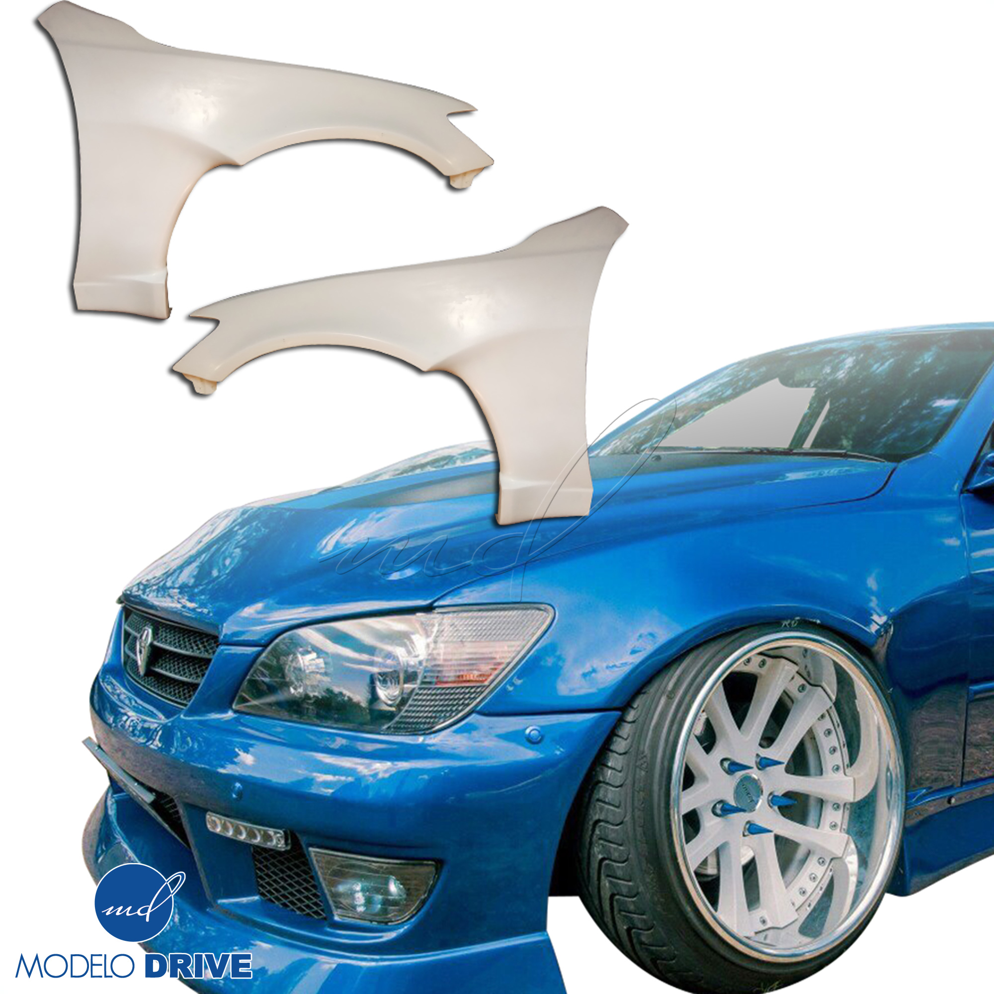 ModeloDrive FRP MSV Wide Body 30mm Fenders (front) 2pc > Lexus IS300 2000-2005> 4dr - Image 1