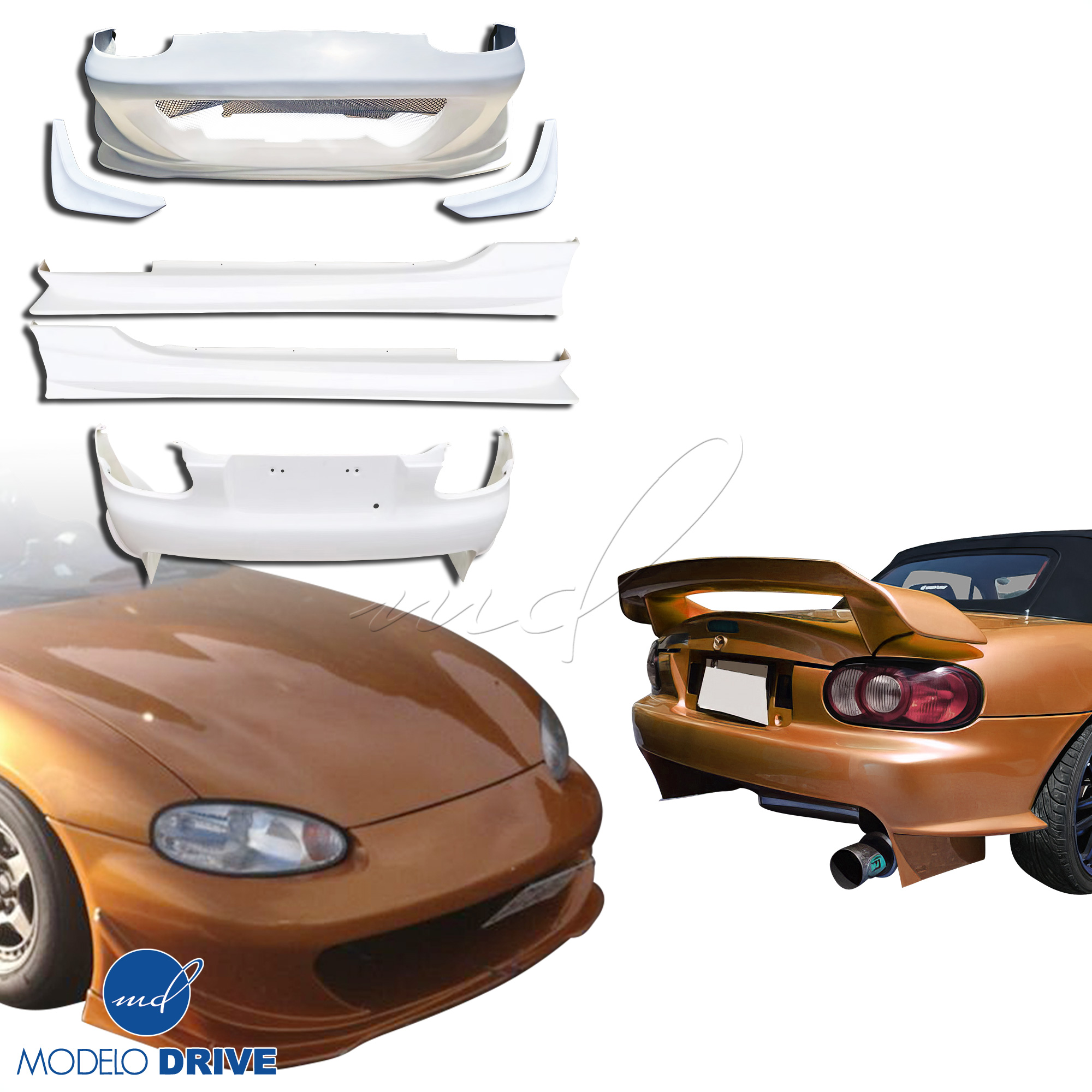 ModeloDrive FRP GVAR Body Kit 9pc > Mazda Miata NB1 1998-2005 - Image 1