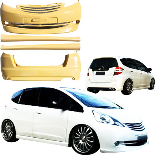 ModeloDrive FRP NOBL Body Kit 4pc > Honda Fit 2009-2013 - Image 3