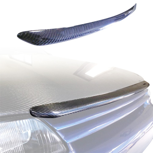 ModeloDrive Carbon Fiber OER GTR Hood Brow Accent > Nissan Skyline R32 1990-1994 - Image 1
