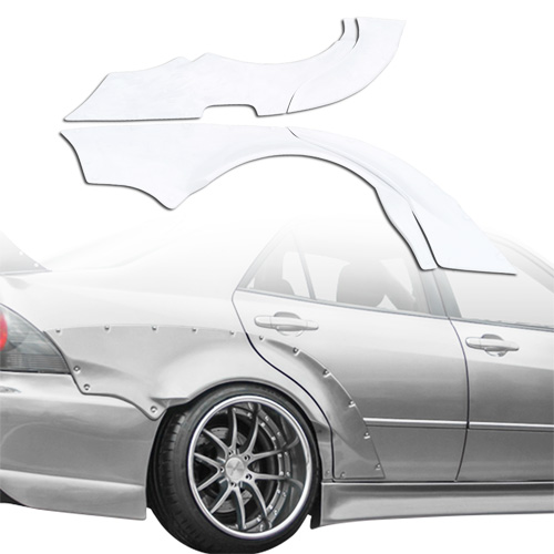 ModeloDrive FRP MSV Wide Body 65mm Fender Flares (rear) 6pc > Lexus IS Series IS300 2000-2005> 4dr - Image 30