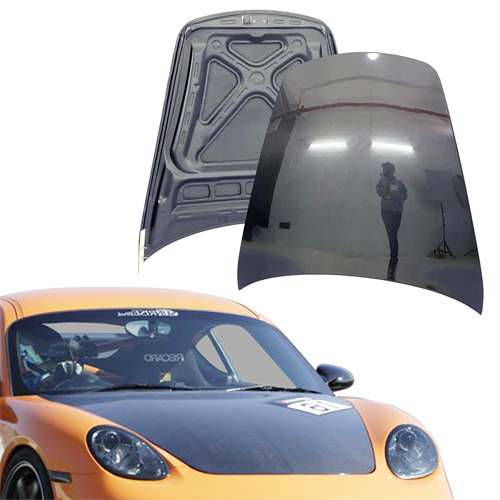 ModeloDrive Carbon Fiber OER Hood Frunk (front) > Porsche Cayman (987) 2006-2012 - Image 16
