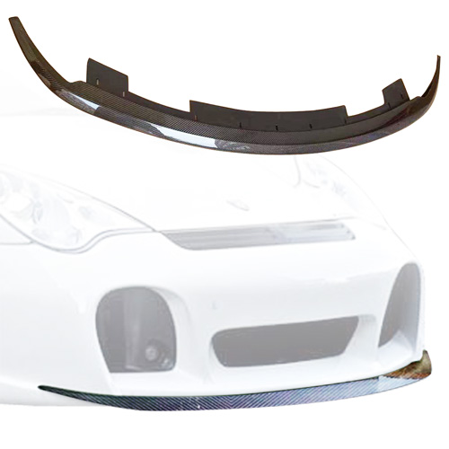 ModeloDrive Carbon Fiber TART GT Front Lip Valance > Porsche 911 (996) 2002-2004 - Image 1