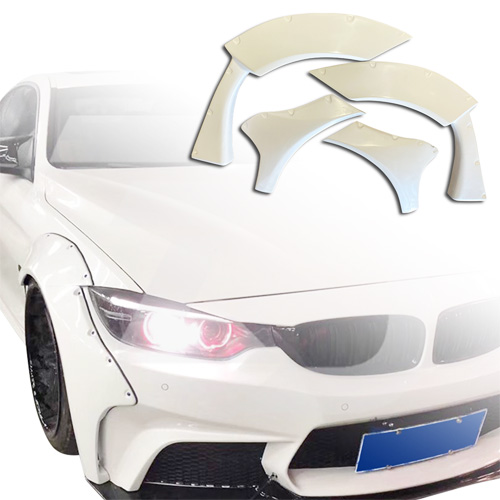 ModeloDrive FRP LBPE Wide Body Fenders (front) 6pc > BMW 4-Series F32 2014-2020 - Image 26