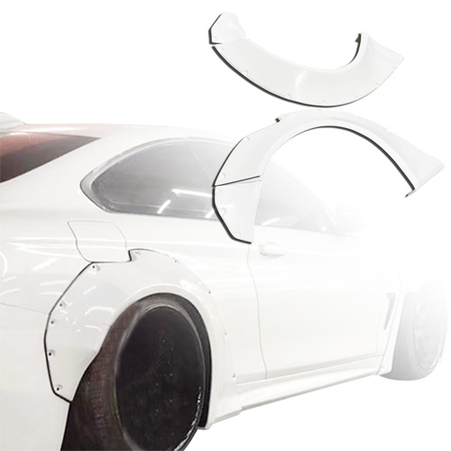 ModeloDrive FRP LBPE Wide Body Fenders (rear) 4pc > BMW 4-Series F32 2014-2020 - Image 16
