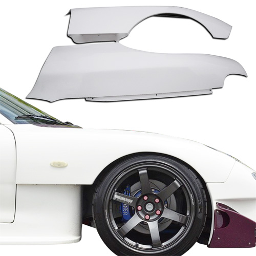 ModeloDrive FRP RAME AD-GT Wide Body Fenders (front) > Mazda RX-7 (FD3S) 1993-1997 - Image 8