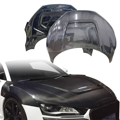 ModeloDrive Carbon Fiber PPRZ Hood > Audi R8 2008-2015 - Image 11
