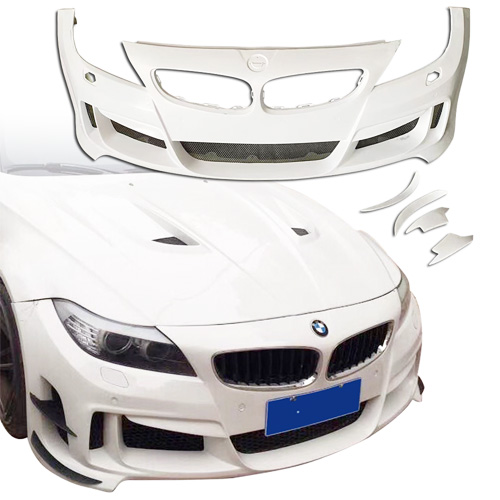 ModeloDrive FRP LVL Wide Body Front Bumper 5pc > BMW Z4 E89 2009-2016 - Image 19