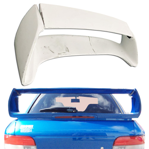 ModeloDrive FRP 22B Trunk Spoiler Wing Adjustable w LED > Subaru Impreza (GC8) 1993-2001 > 2/4dr - Image 1