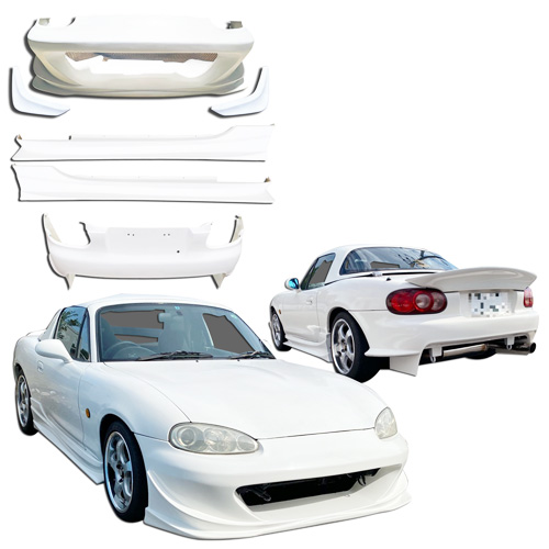 ModeloDrive FRP GVAR Body Kit 7pc > Mazda Miata NB2 2001-2005 - Image 8