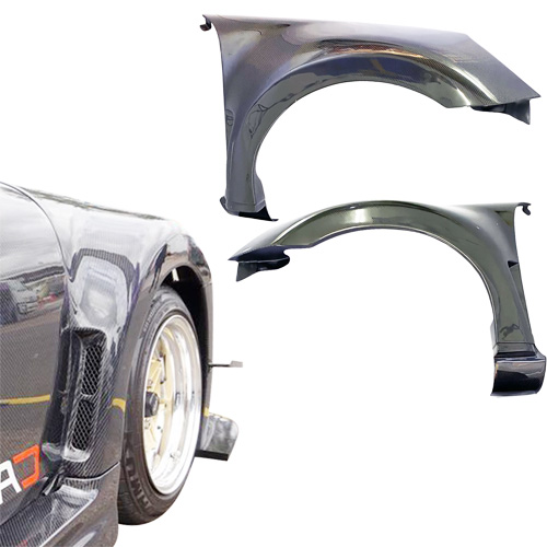 ModeloDrive Carbon Fiber APBR Wide Body Fenders (front) > Toyota MRS MR2 Spyder 2000-2005 - Image 1
