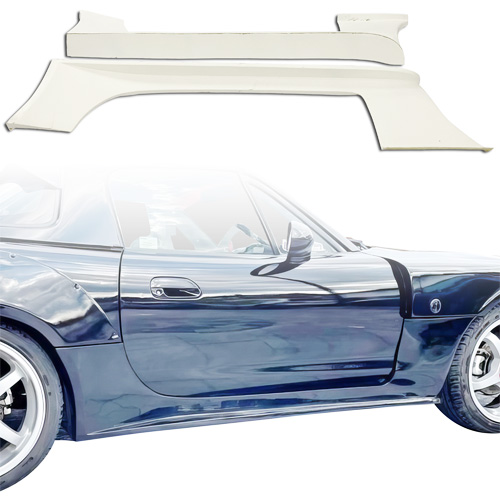 ModeloDrive FRP RAME Wide Body Side Skirts > Mazda Miata (NB) 1998-2005 - Image 1
