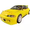 VSaero FRP TKYO Wide Body Fender Flares (front) 40mm > Honda Civic EG 1992-1995 > 3dr Hatchback - Image 12