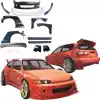 VSaero FRP TKYO Wide Body Kit w Wing 13pc > Honda Civic EG 1992-1995 > 3dr Hatchback - Image 1