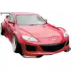 VSaero FRP TKYO Wide Body Front Lip Add-ons 2pc > Mazda RX-8 SE3P 2009-2011 - Image 2