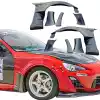 VSaero FRP VAR Wide Body Fenders (front) 8pc 50mm > Toyota 86 2017-2020 - Image 10