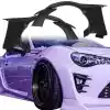 VSaero FRP AG T2 Wide Body Fenders (front) 4pc 50mm > Subaru BRZ ZN6 2013-2020 - Image 1