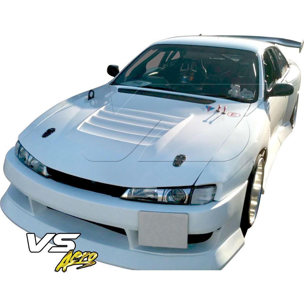 VSaero FRP BSPO Blister Wide Body Front Bumper > Nissan 240SX S14 1997-1998 - Image 2