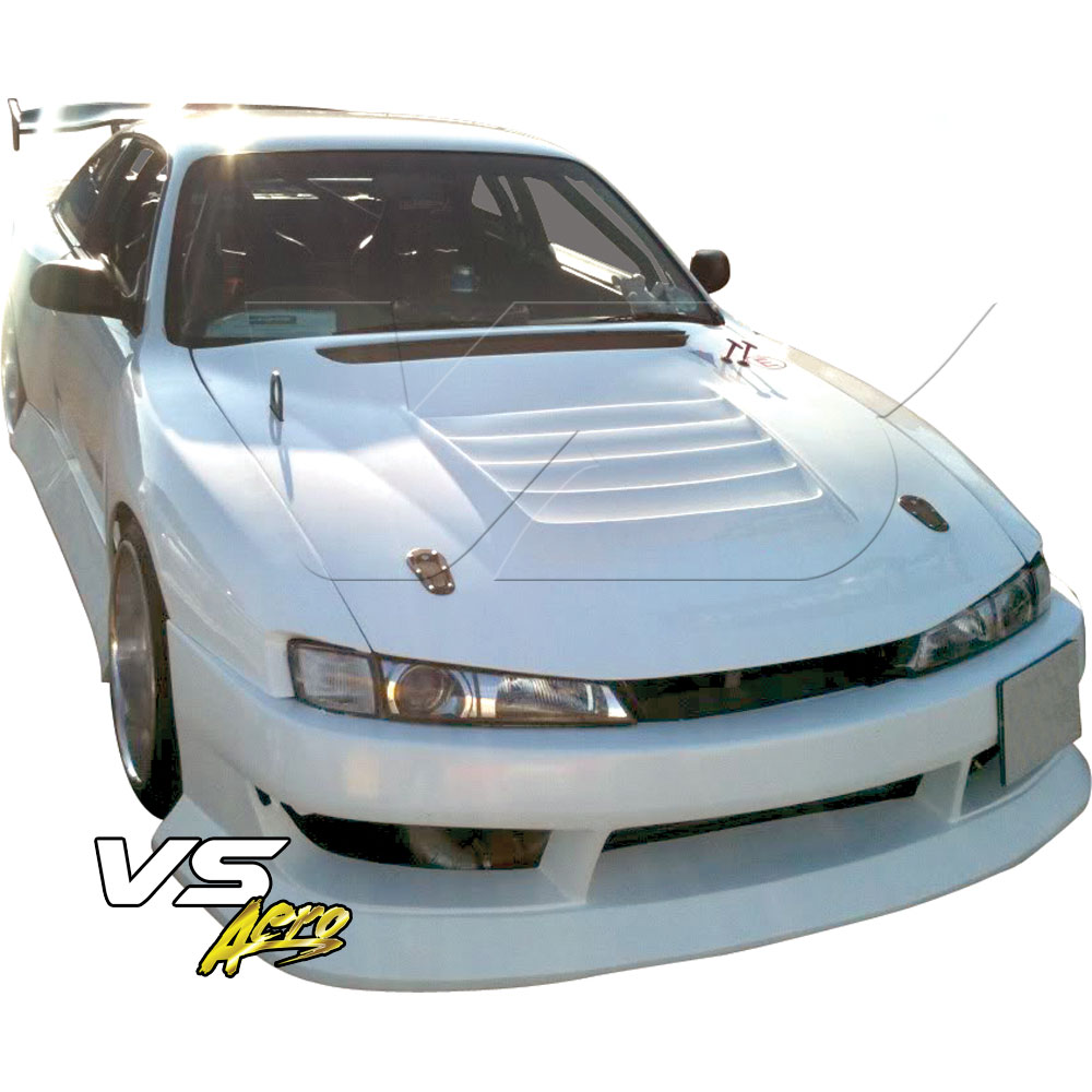VSaero FRP BSPO Blister Wide Body Front Bumper > Nissan 240SX S14 1997-1998 - Image 4