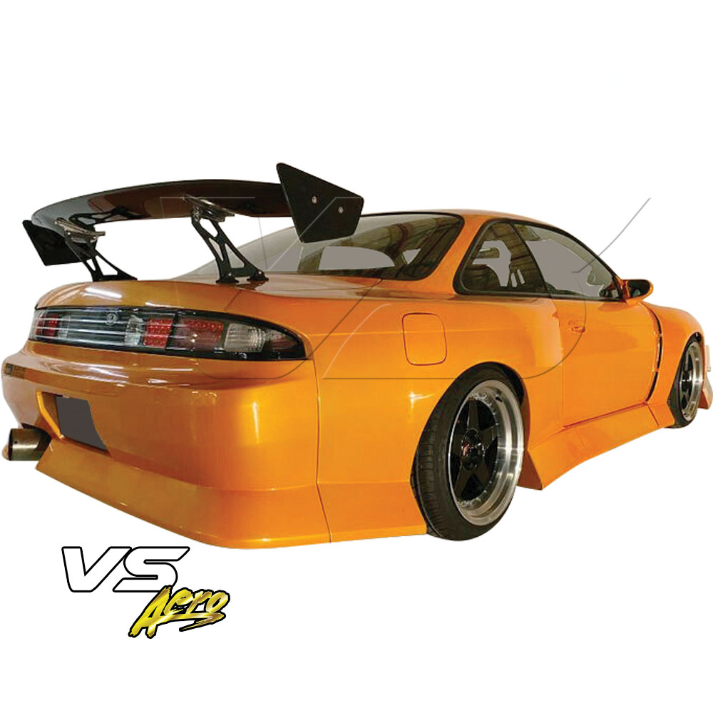 VSaero FRP BSPO Blister Wide Body Rear Bumper 3pc > Nissan 240SX S14 1995-1998 - Image 6