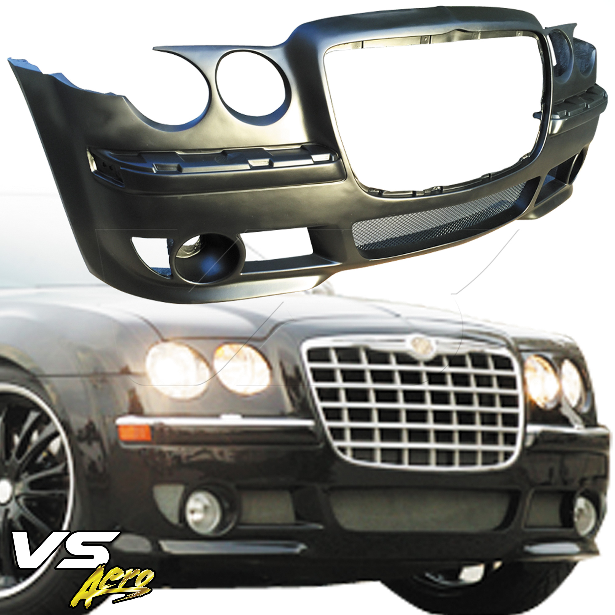 VSaero FRP BOME Front Bumper 1pc > Chrysler 300C 2005-2010 - Image 1