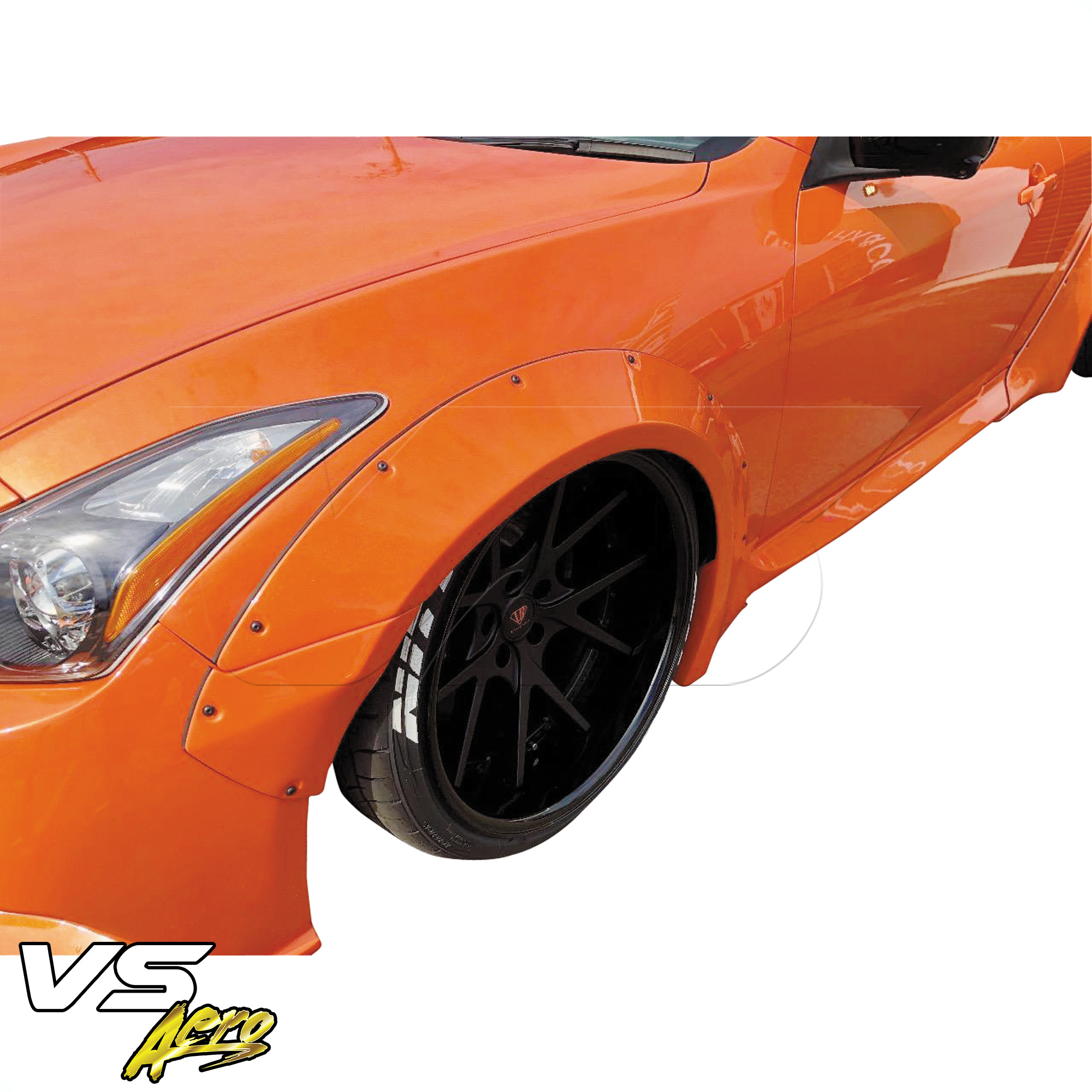 VSaero FRP LBPE Wide Body Fender Flares (front) 4pc > Infiniti G37 Coupe 2008-2015 > 2dr Coupe - Image 4