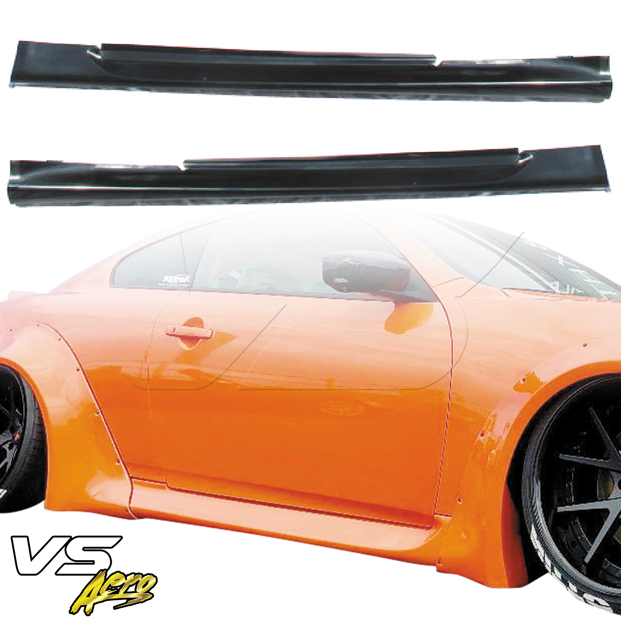 VSaero FRP LBPE Wide Body Side Skirts > Infiniti G37 Coupe 2008-2015 > 2dr Coupe - Image 1