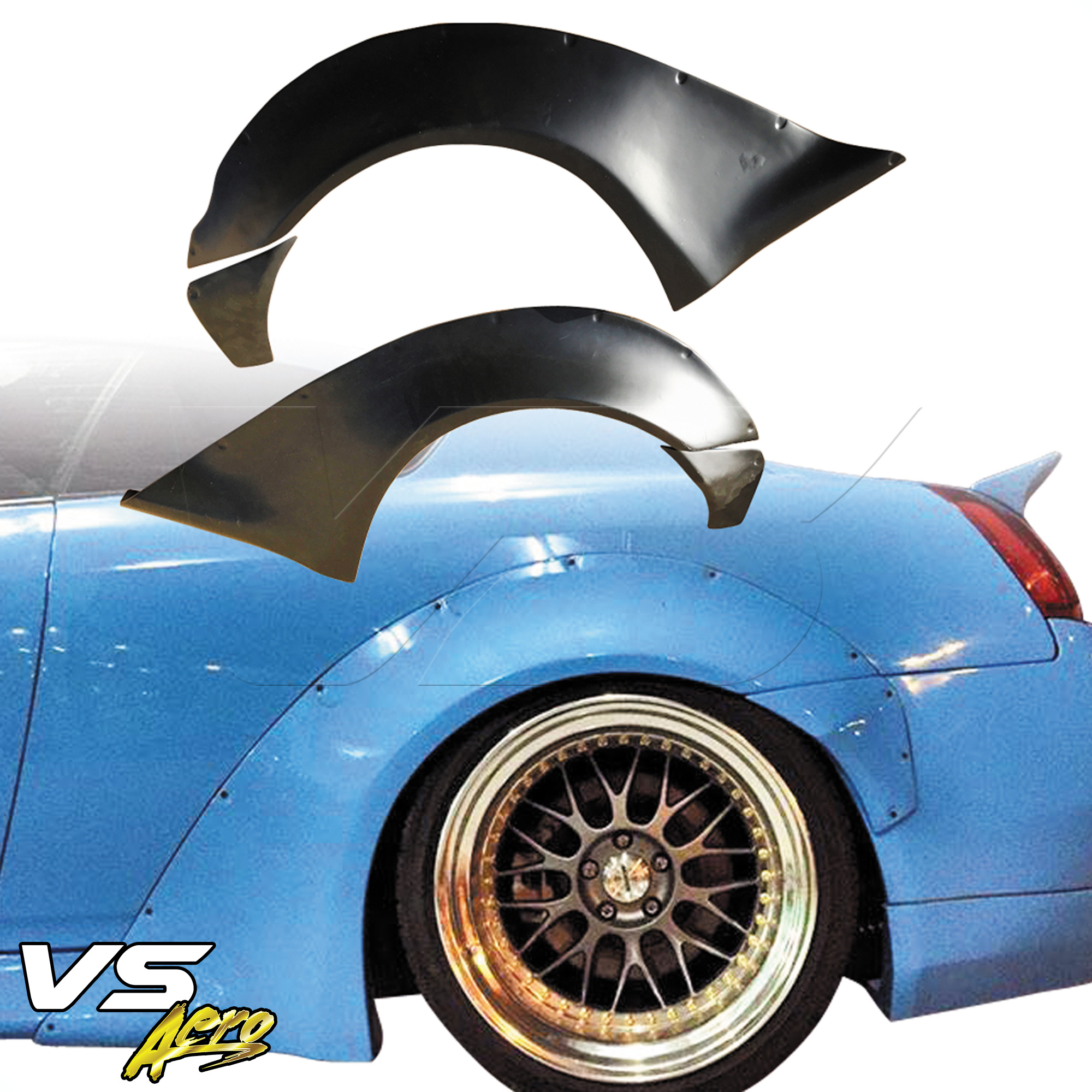 VSaero FRP LBPE Wide Body Fender Flares (rear) 4pc > Infiniti G37 Coupe 2008-2015 > 2dr Coupe - Image 23