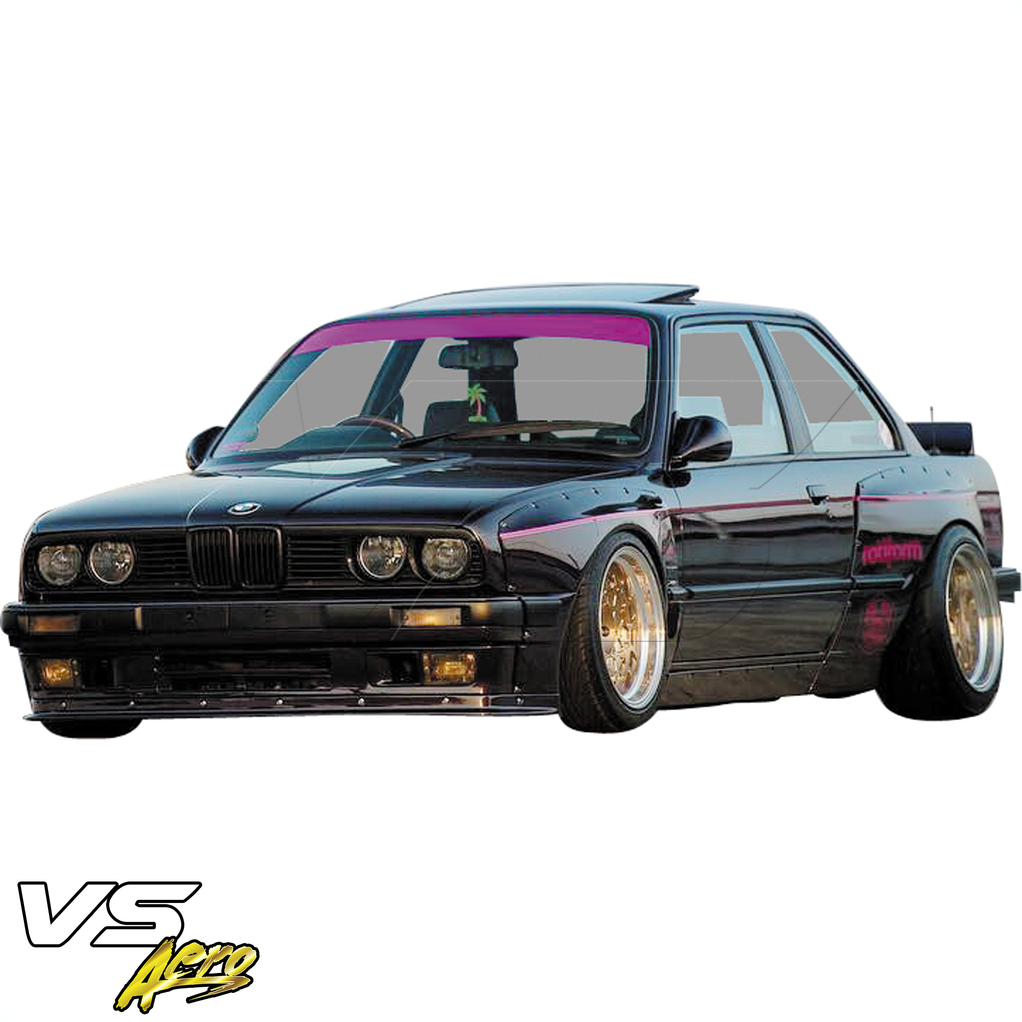 VSaero FRP TKYO Wide Body Front Lip > BMW 3-Series 318i 325i E30 1984-1991> 2dr Coupe - Image 10