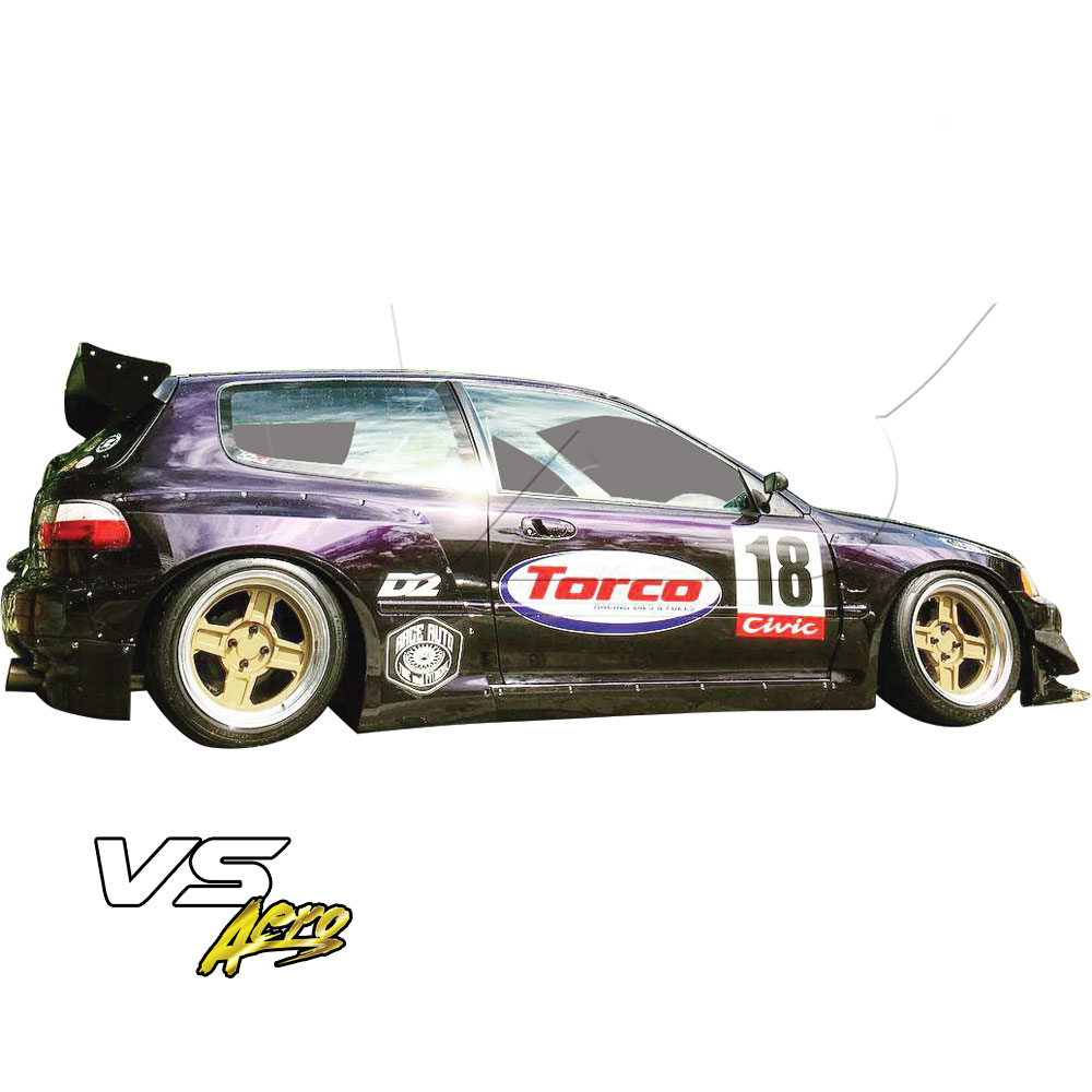 VSaero FRP TKYO Wide Body Side Skirts > Honda Civic EG 1992-1995 > 3dr Hatchback - Image 29