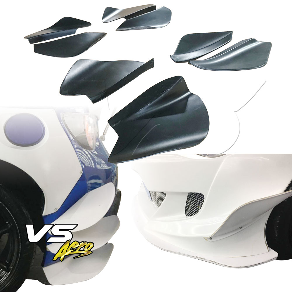 VSaero FRP TKYO v3 Wide Body Canards 8pc > Subaru BRZ ZN6 2013-2020 - Image 1
