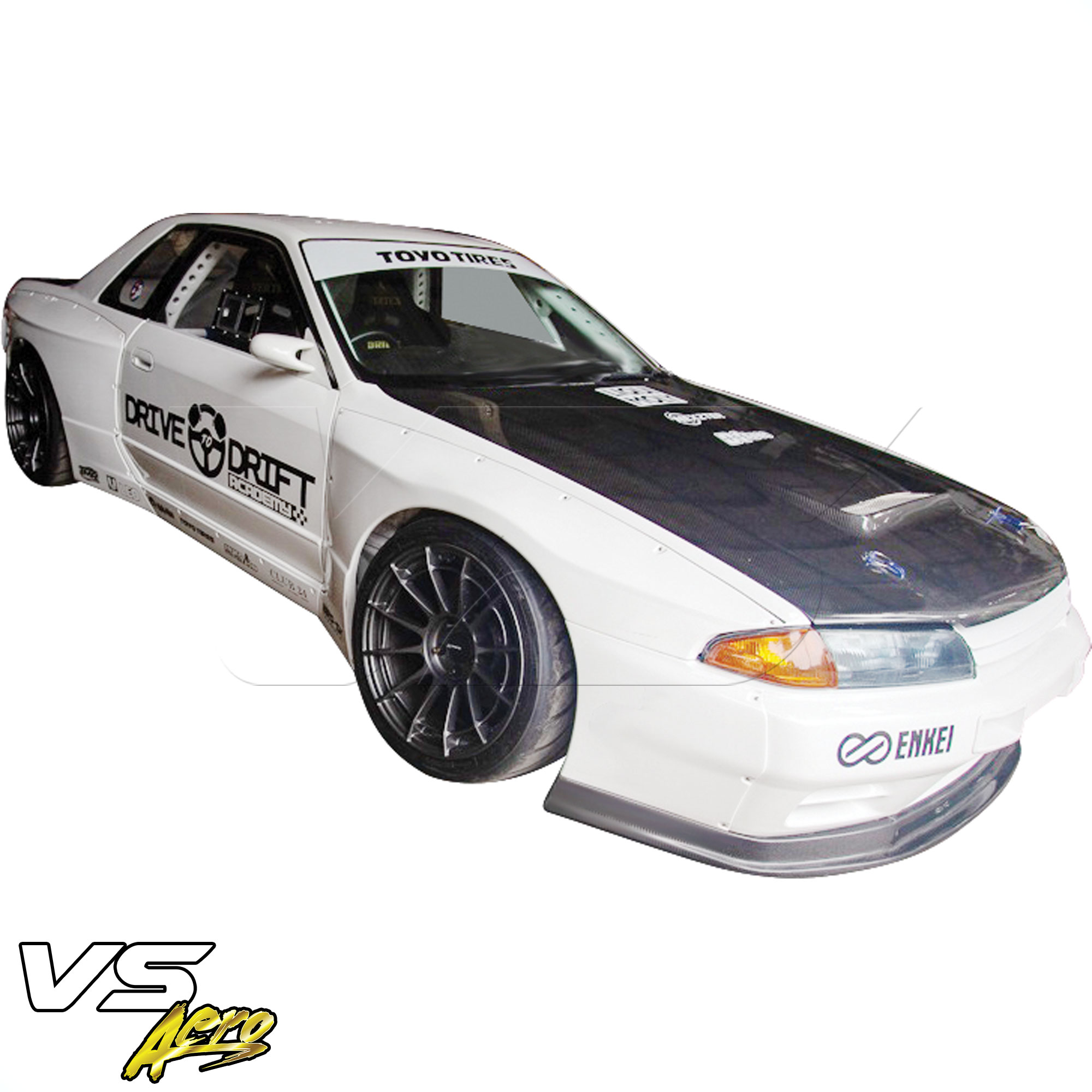 VSaero FRP TKYO Wide Body 40mm Fender Flares (front) 4pc > Nissan Skyline R32 1990-1994 > 2dr Coupe - Image 2