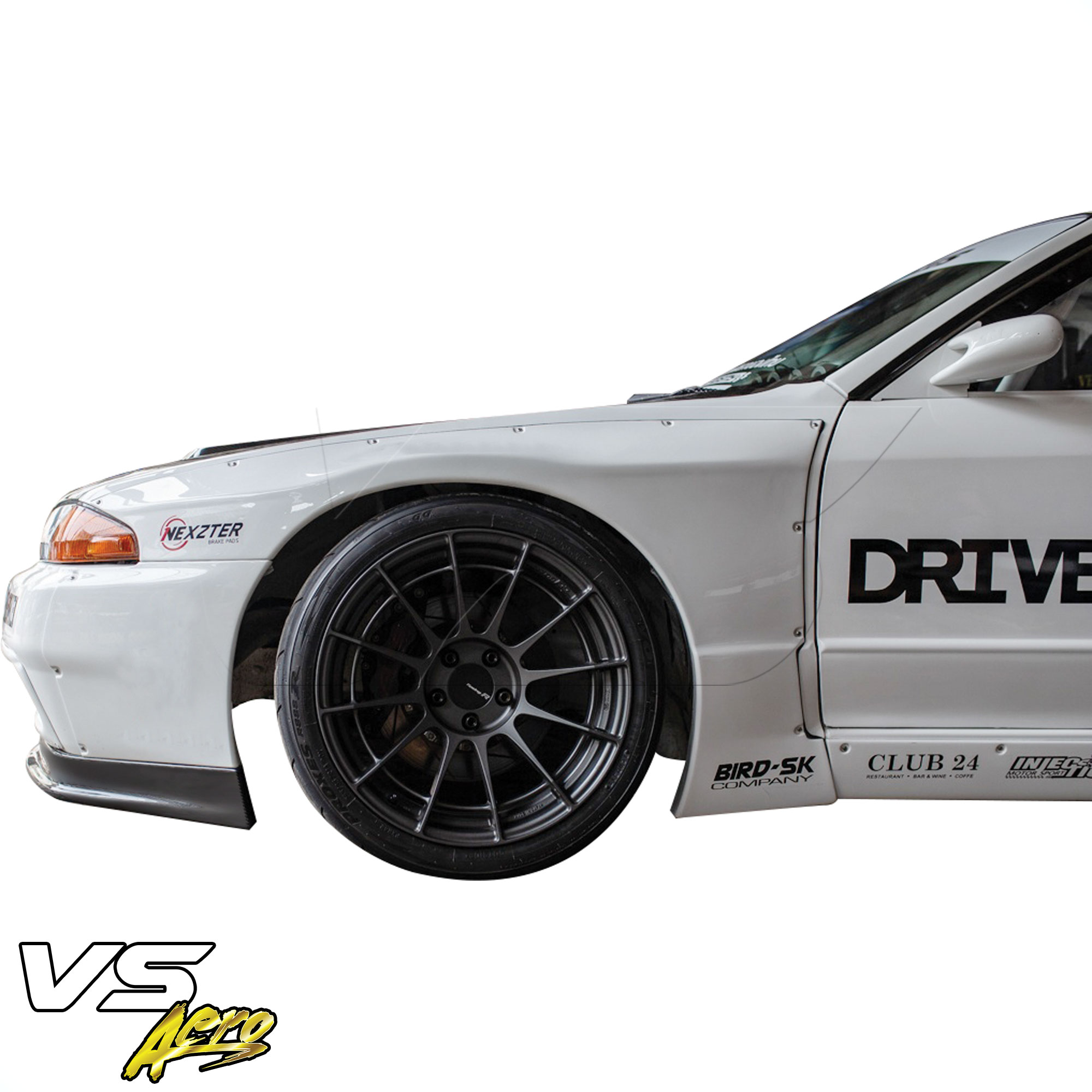 VSaero FRP TKYO Wide Body 40mm Fender Flares (front) 4pc > Nissan Skyline R32 1990-1994 > 2dr Coupe - Image 6