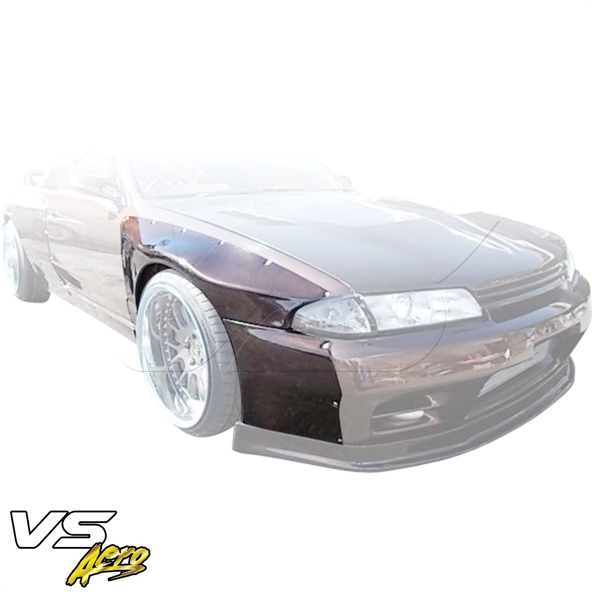 VSaero FRP TKYO Wide Body 40mm Fender Flares (front) 4pc > Nissan Skyline R32 1990-1994 > 2dr Coupe - Image 9