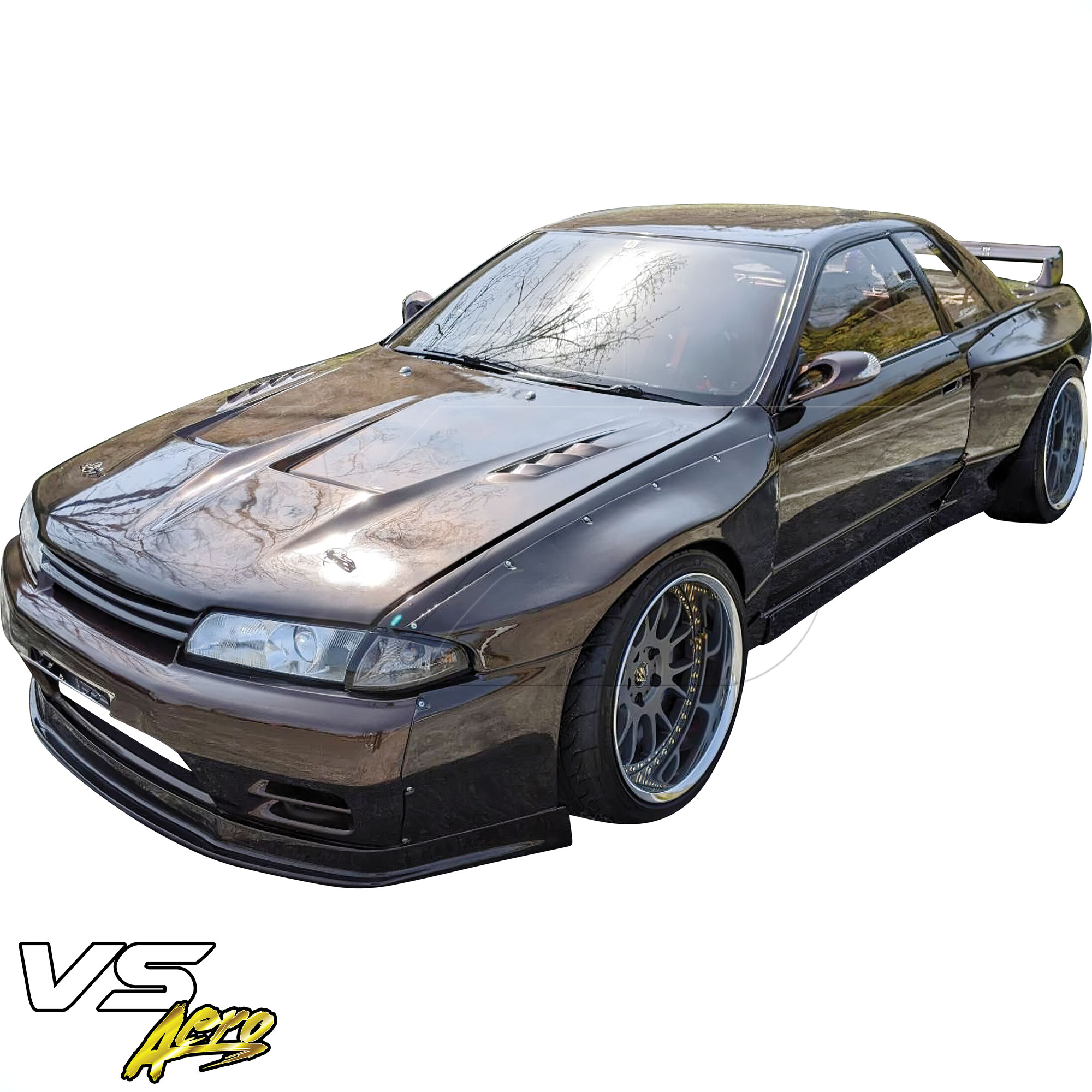 VSaero FRP TKYO Wide Body 40mm Fender Flares (front) 4pc > Nissan Skyline R32 1990-1994 > 2dr Coupe - Image 11