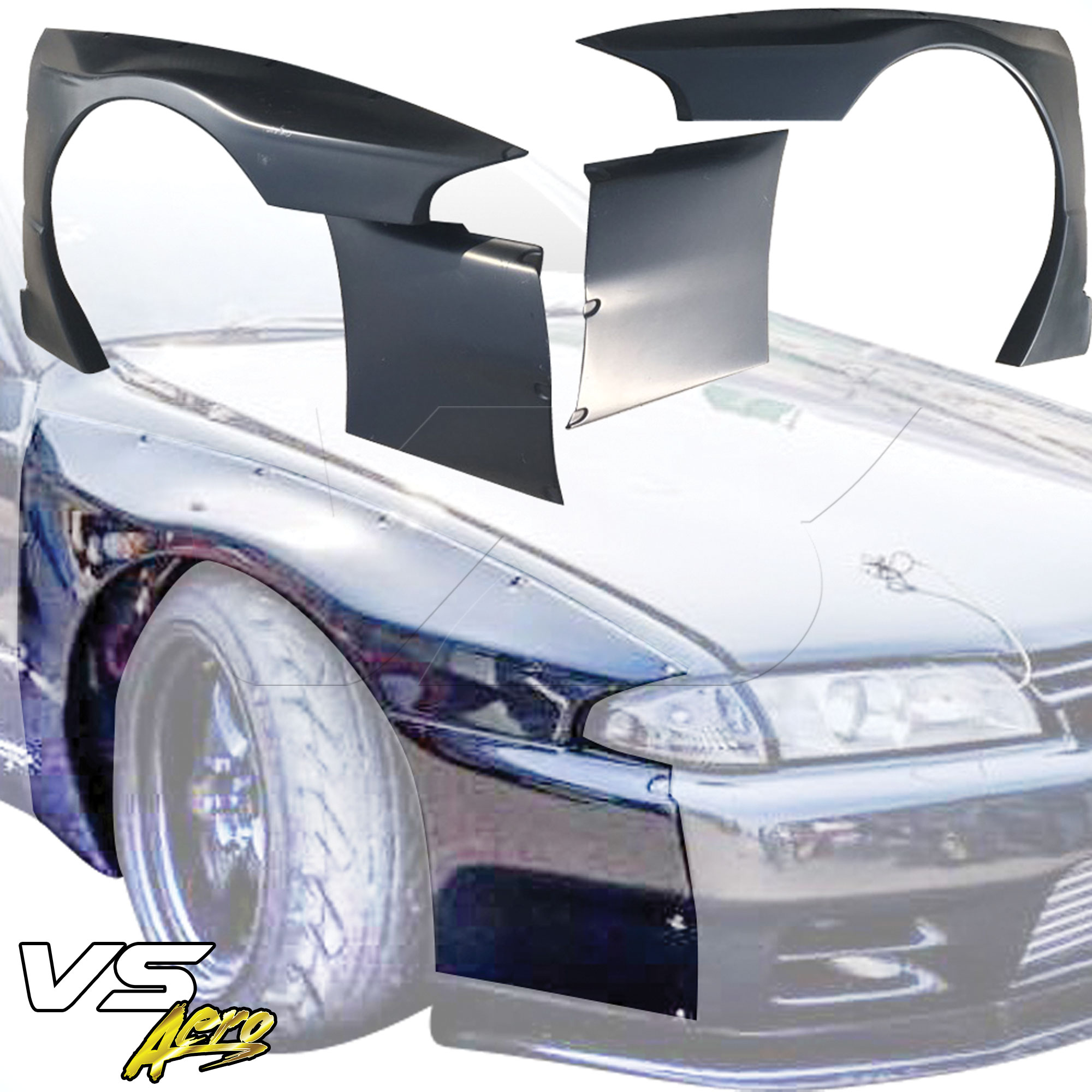 VSaero FRP TKYO Wide Body 40mm Fender Flares (front) 4pc > Nissan Skyline R32 1990-1994 > 2dr Coupe - Image 19