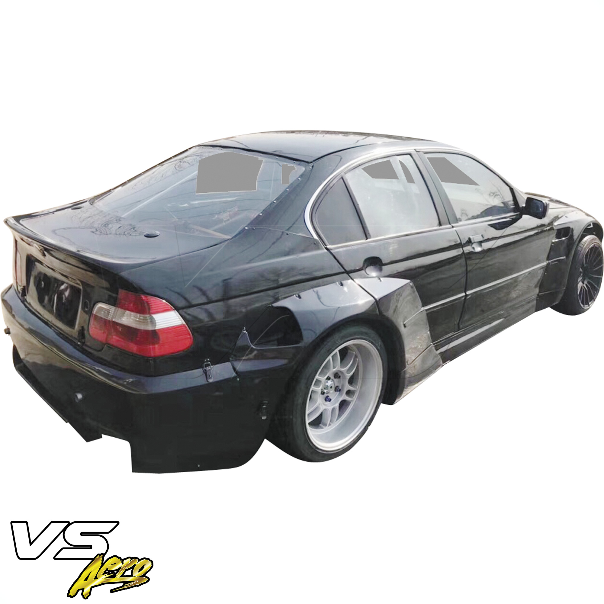 VSaero FRP TKYO V1 Wide Body Fender Flares (rear) > BMW 3-Series 325i 330i E46 1999-2005 > 4dr Sedan - Image 2