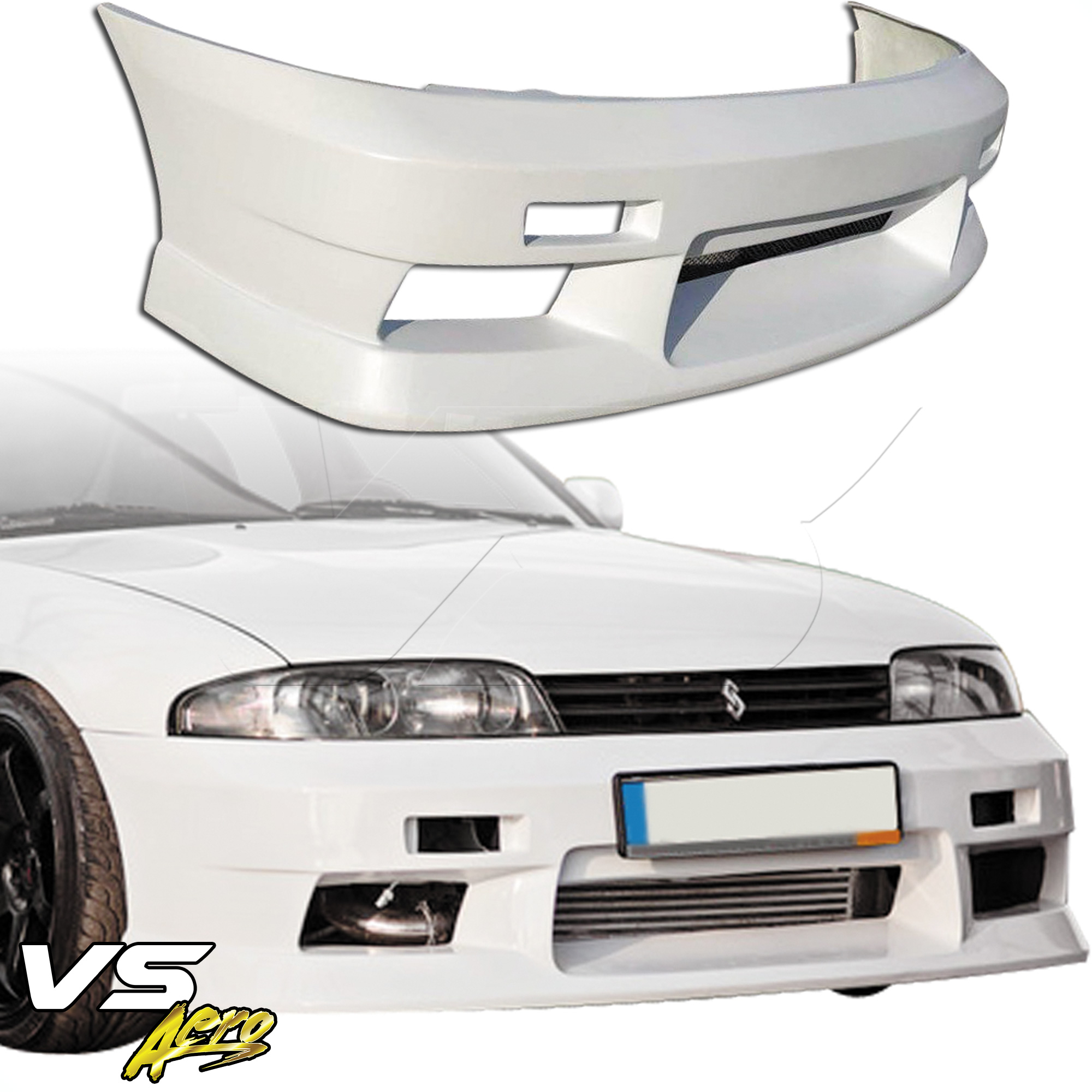 VSaero FRP MSPO Front Bumper > Nissan Skyline R33 GTS 1995-1998 > 2/4dr - Image 23