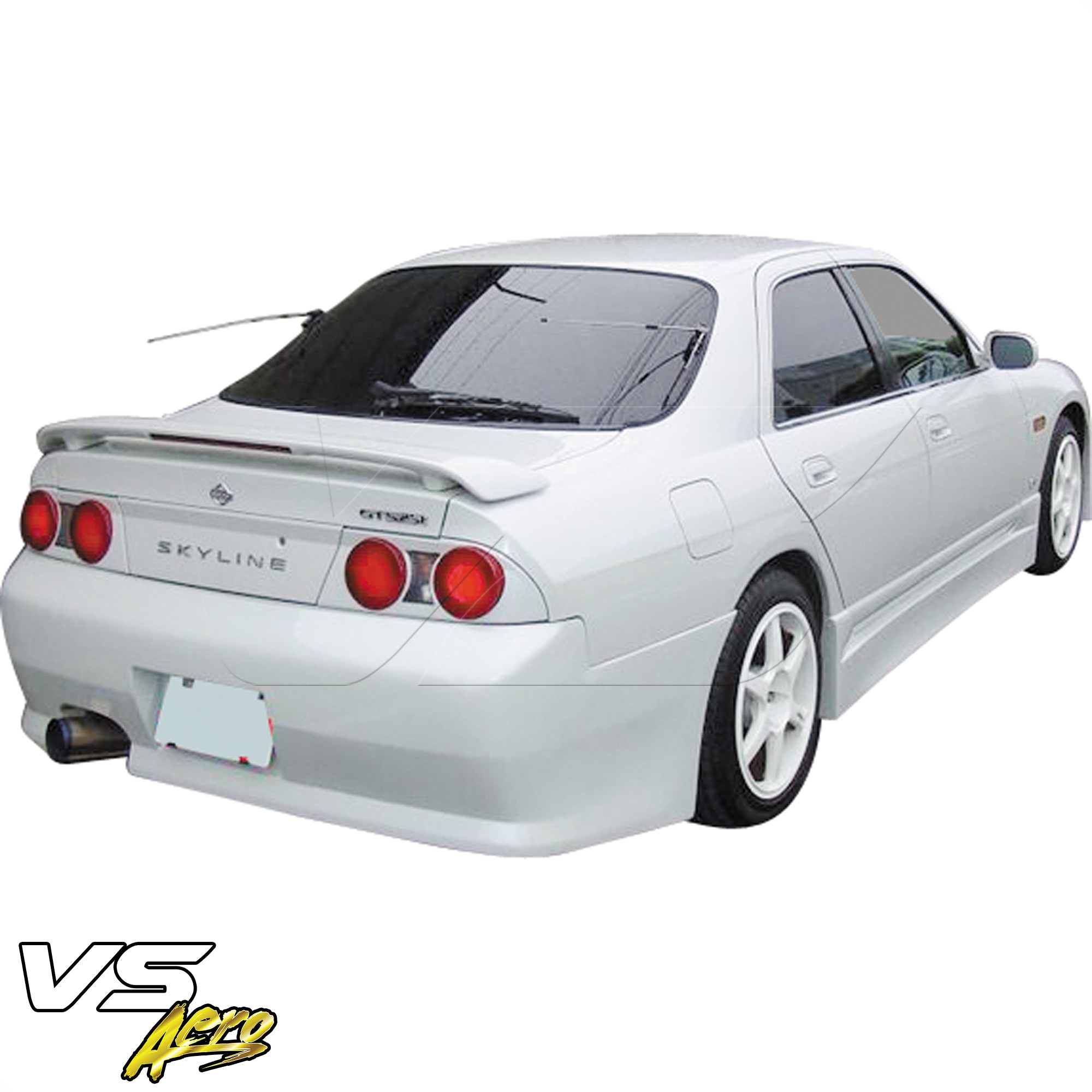 VSaero FRP FKON Rear Bumper > Nissan Skyline R33 GTS 1995-1998 > 4dr Sedan - Image 4