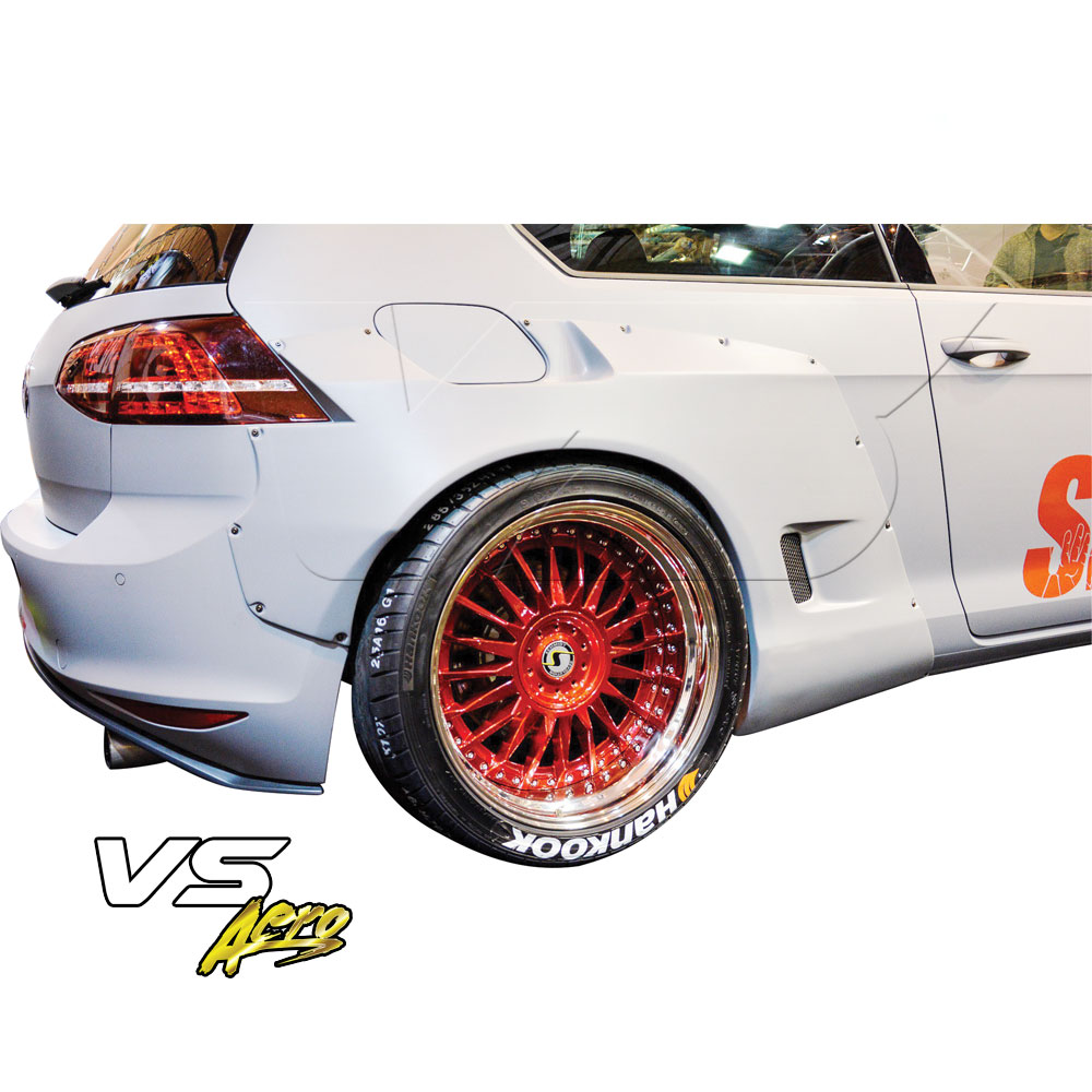 VSaero FRP TKYO Wide Body 70mm Flares (rear) 2pc > Volkswagen Golf MK7 2015-2018 > 2dr - Image 1