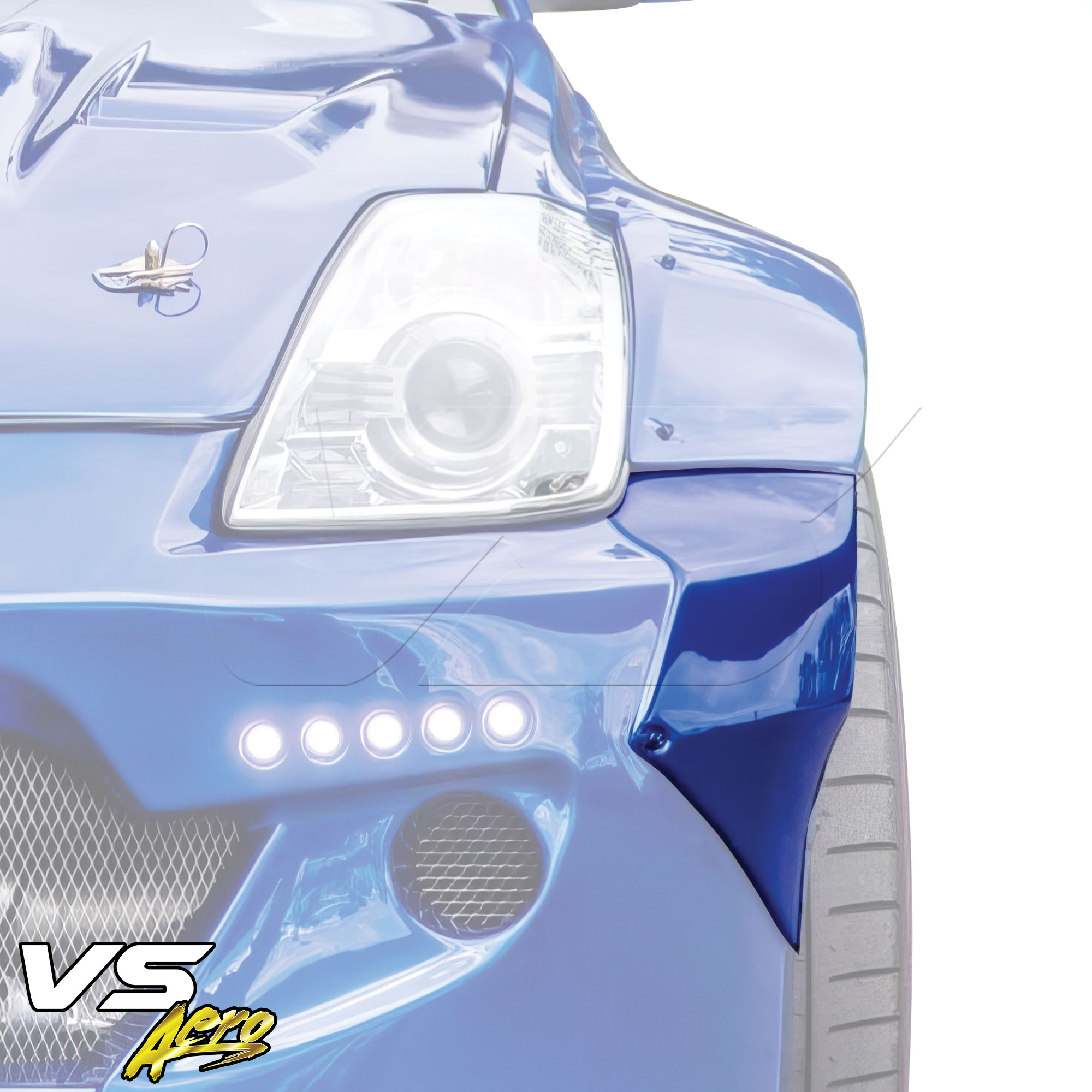 VSaero FRP TKYO Wide Body Flare Extension (front) > Nissan 350Z Z33 2003-2008 - Image 1