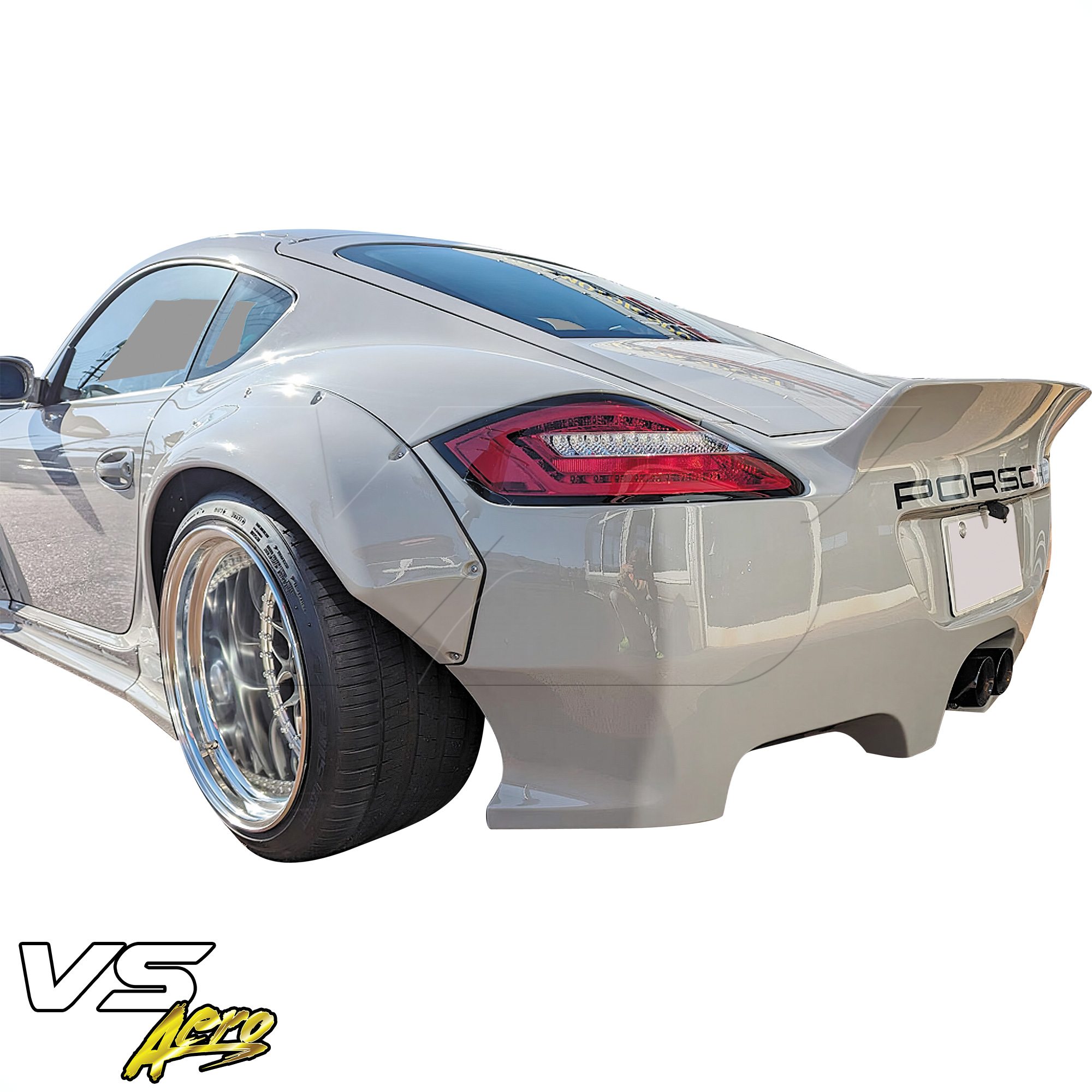VSaero FRP TKYO v2 Wide Body 100mm Fender Flares (rear) > Porsche Cayman 987 2006-2008 - Image 4