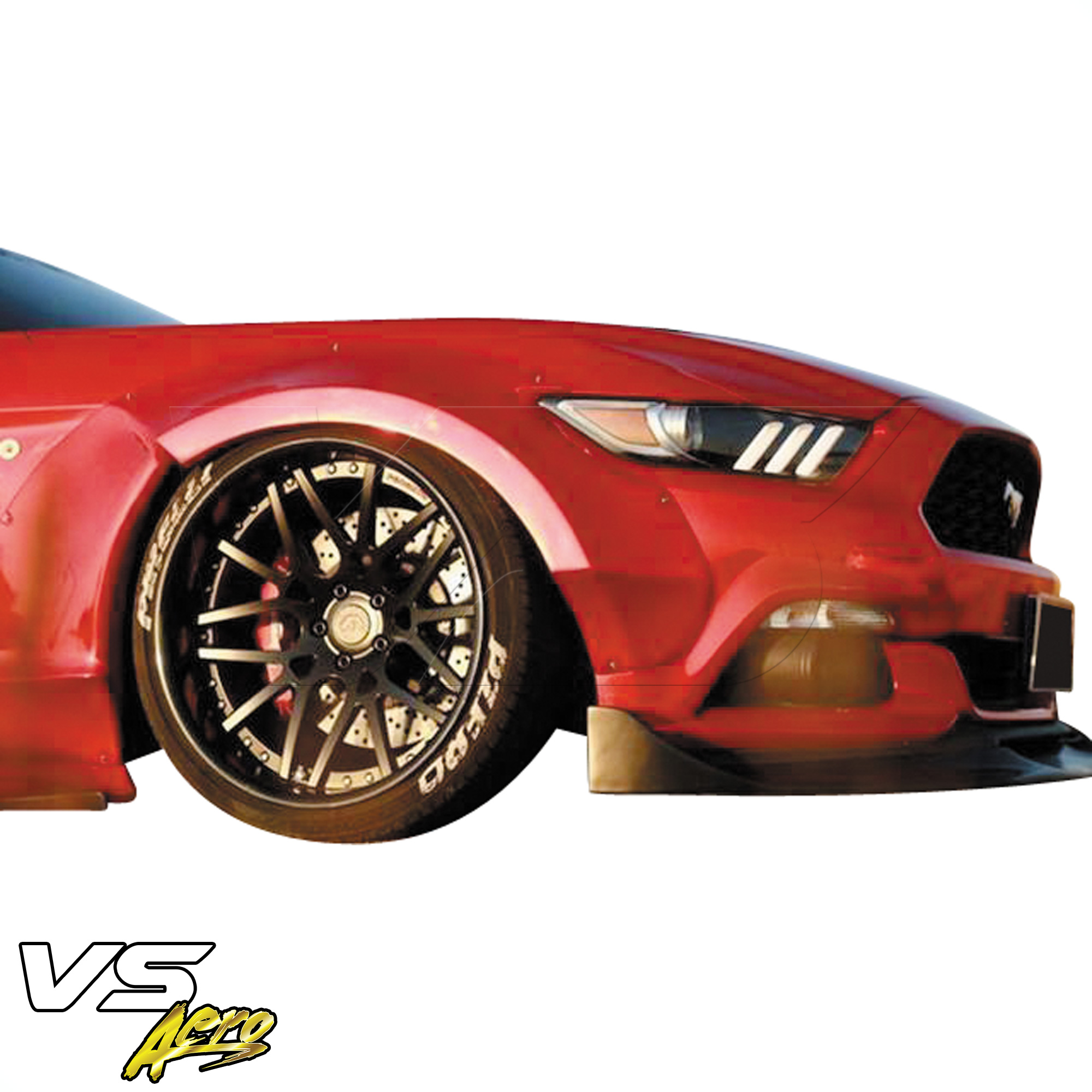 VSaero FRP RBOT Wide Body Fender Flares (front) > Ford Mustang 2015-2017 - Image 3