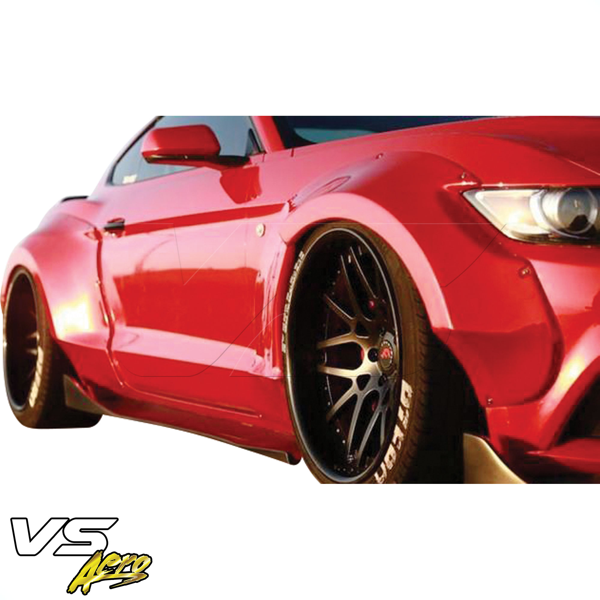 VSaero FRP RBOT Wide Body Fender Flares (front) > Ford Mustang 2015-2017 - Image 4
