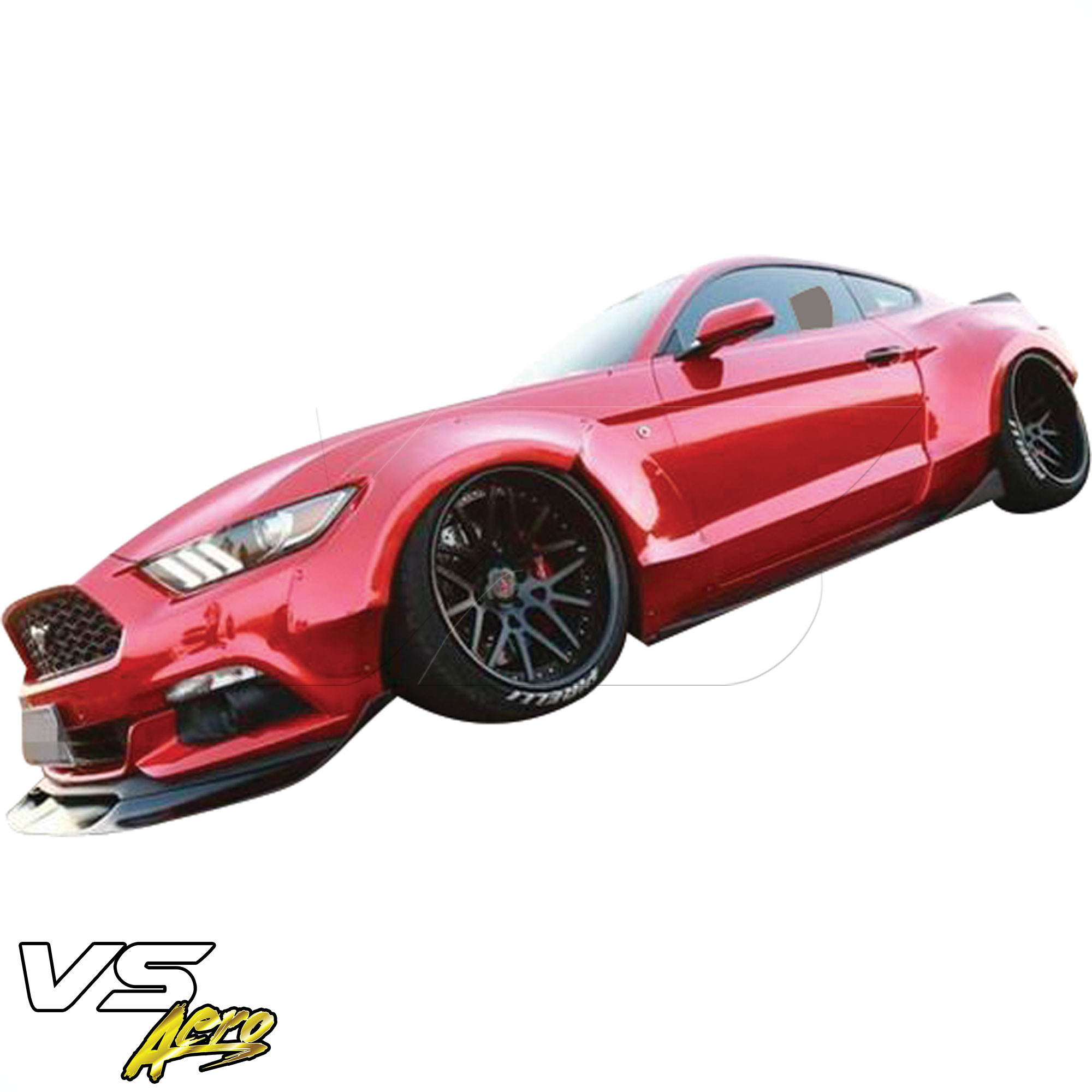 VSaero FRP RBOT Wide Body Fender Flares (front) > Ford Mustang 2015-2017 - Image 5